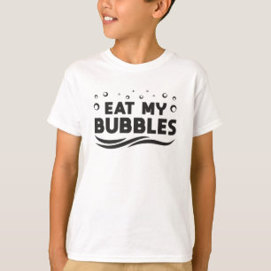 Camiseta Coma Mis Burbujas Natación Piscina Agua Piscina