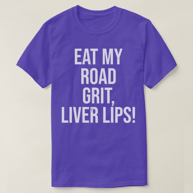 Camiseta Coma mis labios para el hígado de la empuñadura 1 (Diseño del anverso)