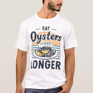 Camiseta Coma Ostras, Amor Más Largo - Tee de marisco