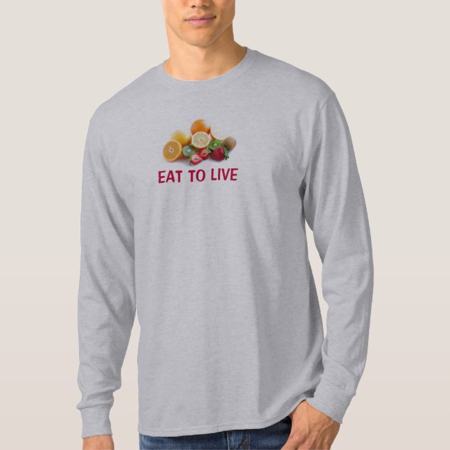 Camiseta Coma para vivir Nutritarian (Anverso)