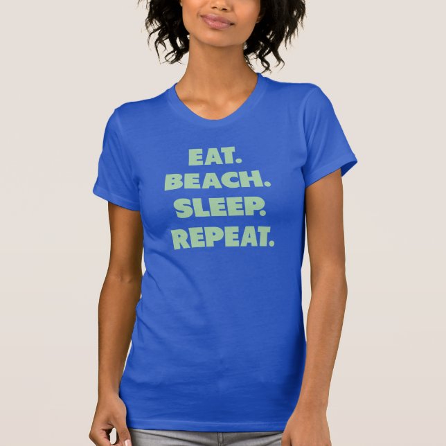 Camiseta Coma. Playa. Sueño. Repetición (Anverso)