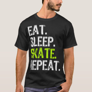 Camiseta Coma Skate Skate Repetir Patinaje De Patinaje De H