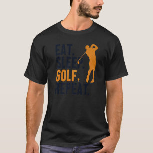 Camiseta Coma Sleep Golf Repeat Player Pro Golfer Golfing L