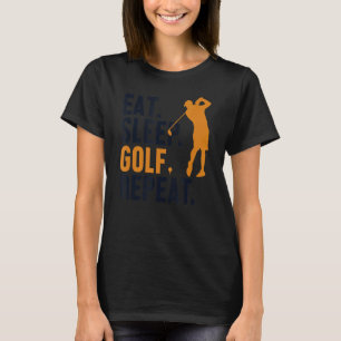 Camiseta Coma Sleep Golf Repeat Player Pro Golfer Golfing L