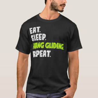 Camiseta Coma Sleep Hang Gliding Repetir deportes extremos