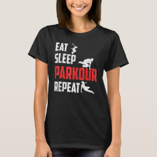 Camiseta Coma Sleep Parkour Repetir las citas de Guay