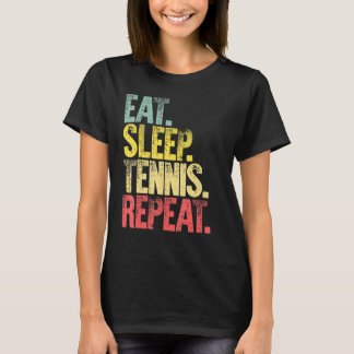 Camiseta Coma Sleep Repetir Gif Comer Sleep Tennis Repetir