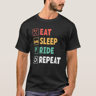 Camiseta Coma Sleep Ride Repetir Aventura Ballooning F