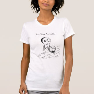 Camiseta Coma su b&w T para mujer de los brotes