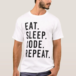 CAMISETA COMA. SUEÑO. CÓDIGO. REPETICIÓN