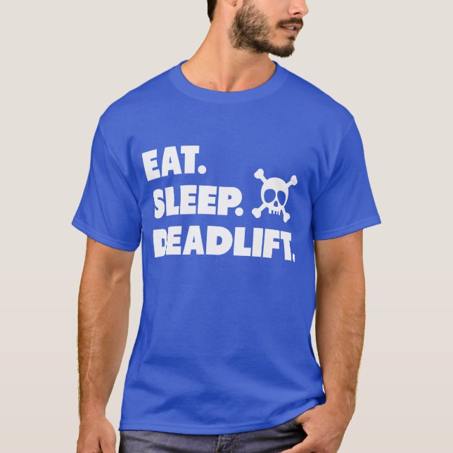 Camiseta Coma. Sueño. Deadlift. (Anverso)