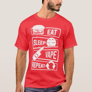 Camiseta Coma Sueño Vape Repetir Vapor Subohm Líquido (