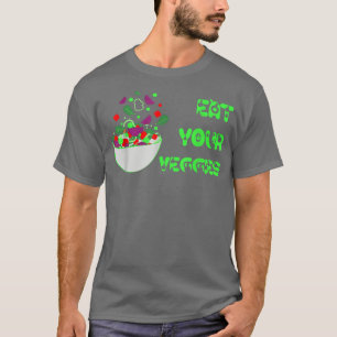 Camiseta Coma sus verduras Vegetarianas Vegetarias Saludabl