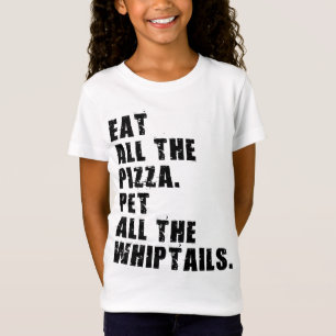 Camiseta Coma Todo El Mascota De Pizza Con Todos Los Azotes