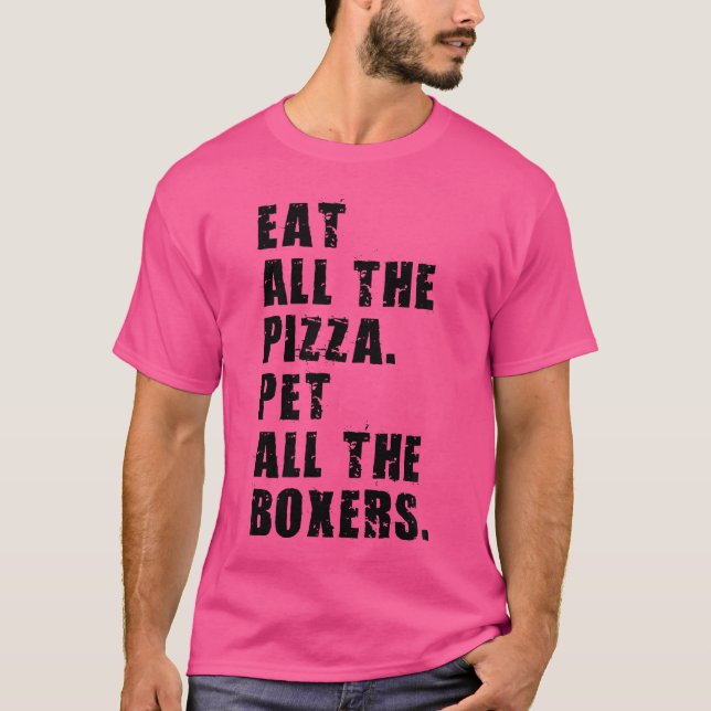 Camiseta Coma Todo El Mascota Pizza Todos Los Boxers Adb018 (Anverso)