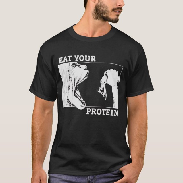 Camiseta Coma Tu Proteína No (Anverso)