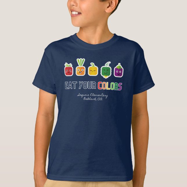 Camiseta Coma tus colores (Anverso)