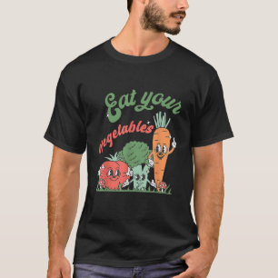 Camiseta Coma Tus Vegetales Agricultores Retro Mercado Vege