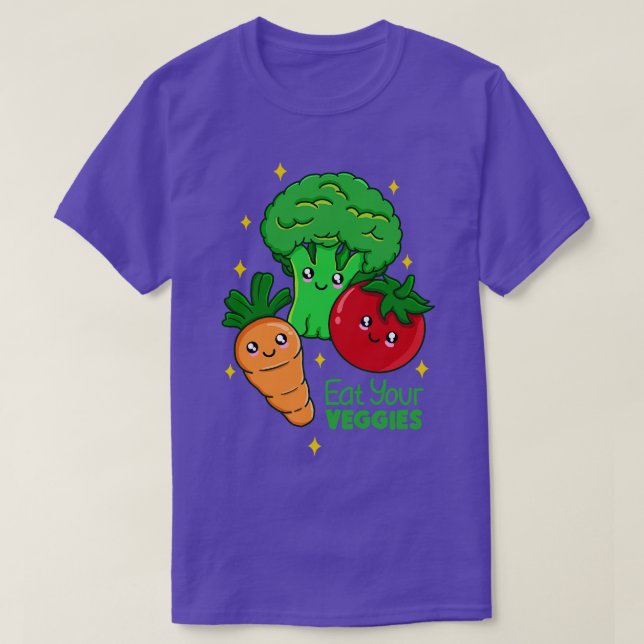 Camiseta Coma tus verduras (Diseño del anverso)