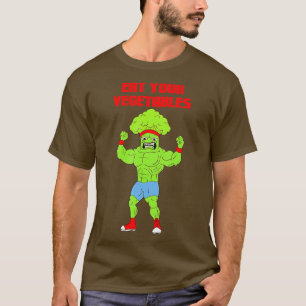 Camiseta Coma tus verduras Broccoli Halterofilia Gym Str