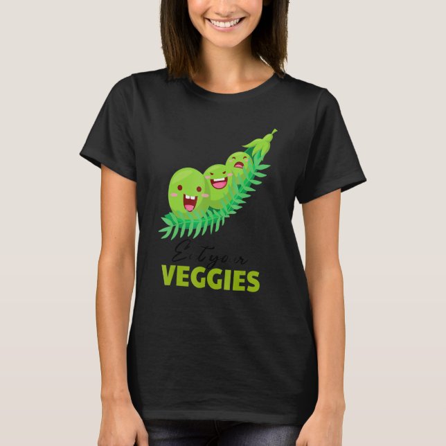 Camiseta Coma tus verduras Edamame Vegetable Organic F (Anverso)