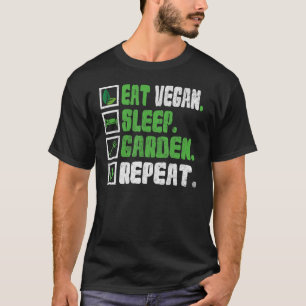 Camiseta Coma Vegan Sleep Garden Repita Vegetariano Animal