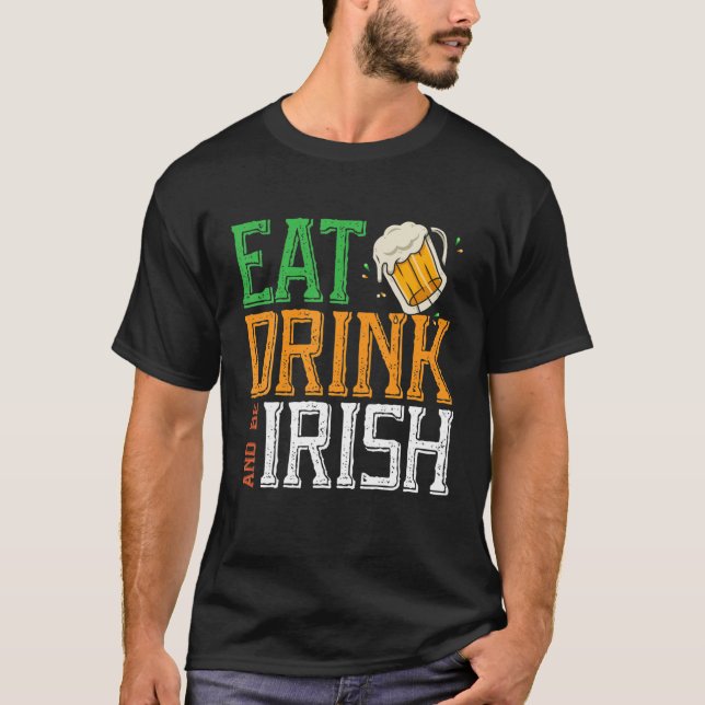 Camiseta Coma y sé irlandés Shenanigan Saint Patrick's (Anverso)
