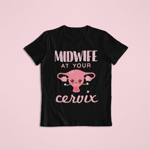 Camiseta Comadrona En Su Comadrona Cervix