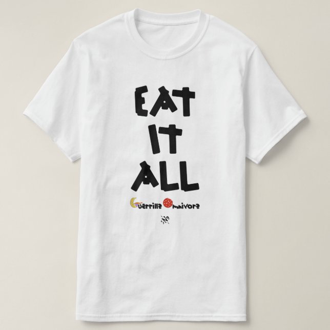 Camiseta cómalo todo (Diseño del anverso)