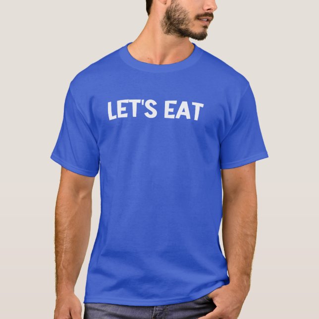 Camiseta Comamos Comida Amigos Divertidos (Anverso)