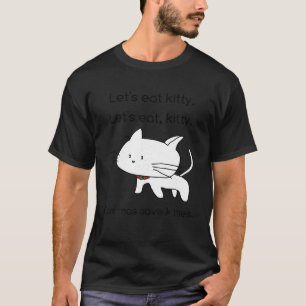 Camiseta Comamos Kitty T Shirt Grammar salva vidas divertid