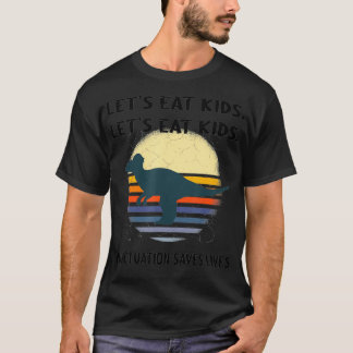Camiseta Comamos la puntuación de los niños importa Gramáti