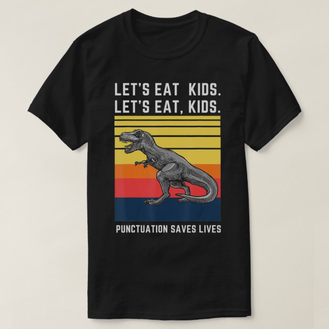 Camiseta Comamos la puntuación de niños salva vidas diverti (Diseño del anverso)