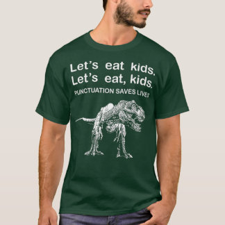 Camiseta Comamos la puntuación de niños salva vidas diverti