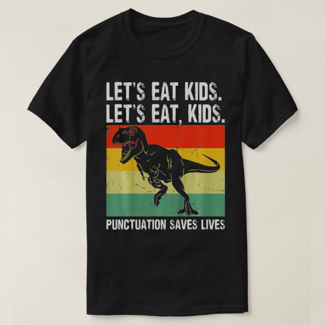 Camiseta Comamos la puntuación de niños salva vidas Gramma  (Diseño del anverso)