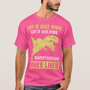 Camiseta Comamos Niños Grammar Dinosaurios Trex Un Divertid
