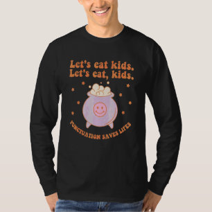 Camiseta Comamos Profesor de inglés de niños La puntuación