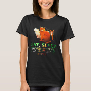 Camiseta Coman guerrero dormido y los gatos repiten el dive