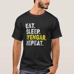 Camiseta ¡Coman Sleep Iyengar Yoga Repetir! Gracioso Yoga I