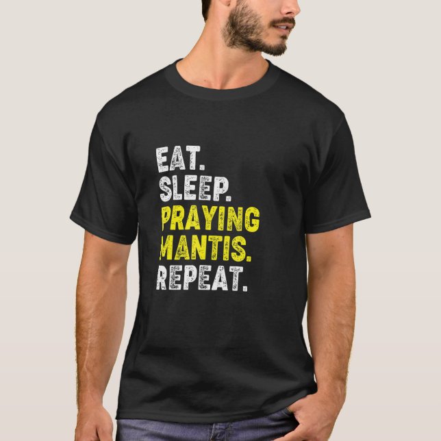 Camiseta Coman Sleep Rezando Mantis. Kung Fu Chinese M (Anverso)