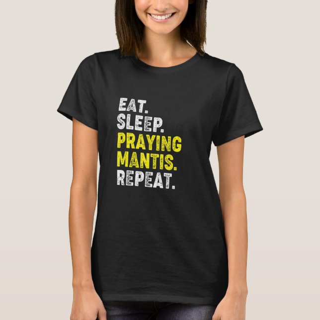 Camiseta Coman Sleep Rezando Mantis. Kung Fu Chinese M (Anverso)