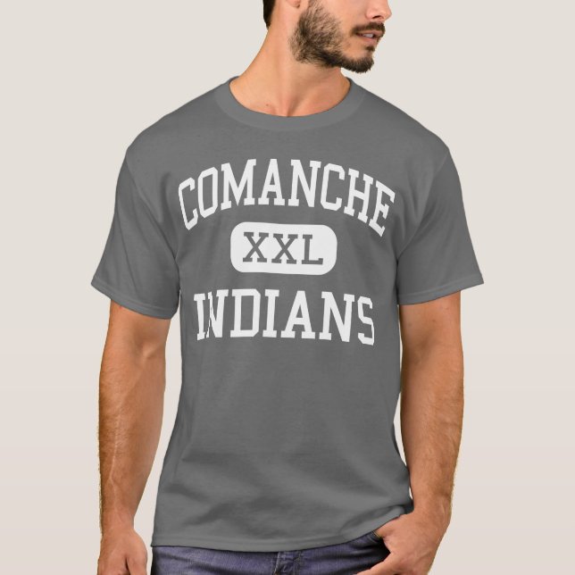 Camiseta Comanche - indios - High School secundaria - (Anverso)