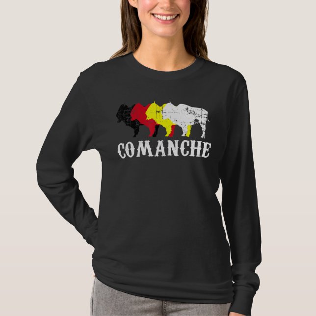 Camiseta Comanche People Native American Indian Medicine Wh (Anverso)