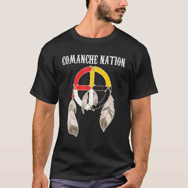 Camiseta Comanche People Native American Indian Medicine Wh (Anverso)