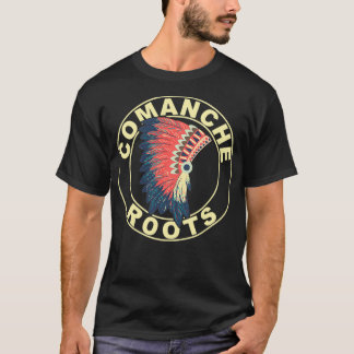 Camiseta Comanche Roots Headdress Native American Comanche 