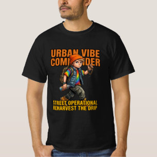 Camiseta Comandante de estilo urbano Drip callejero