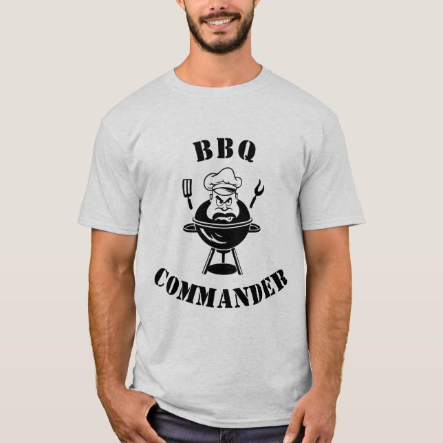 Camiseta Comandante de la barbacoa T-Shirt - Gracioso regal (Anverso)