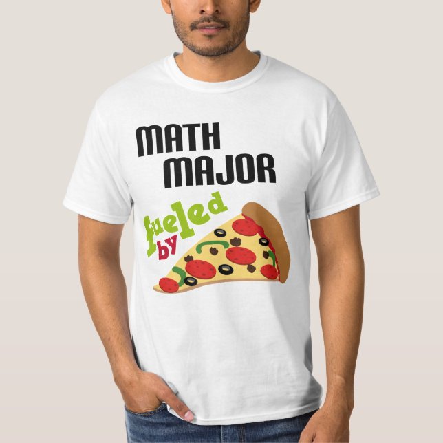 Camiseta Comandante de matemáticas regalo (pizza) (Anverso)