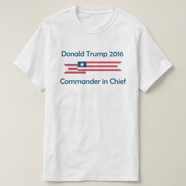 Camiseta Comandante en Jefe de Donald Trump 2016 (Diseño del anverso)