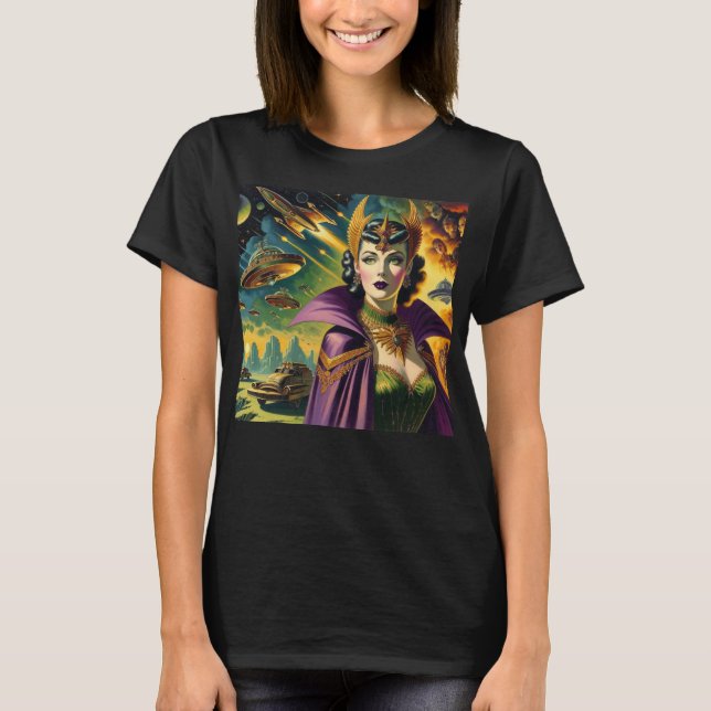 Camiseta Comandante Espacial Retro  (Anverso)